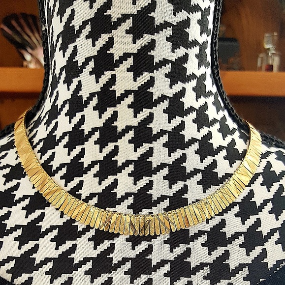 GIFTED 🔥14KYG "CLEOPATRA STYLE”, Chased Design, NECKLACE - Picture 4 of 11